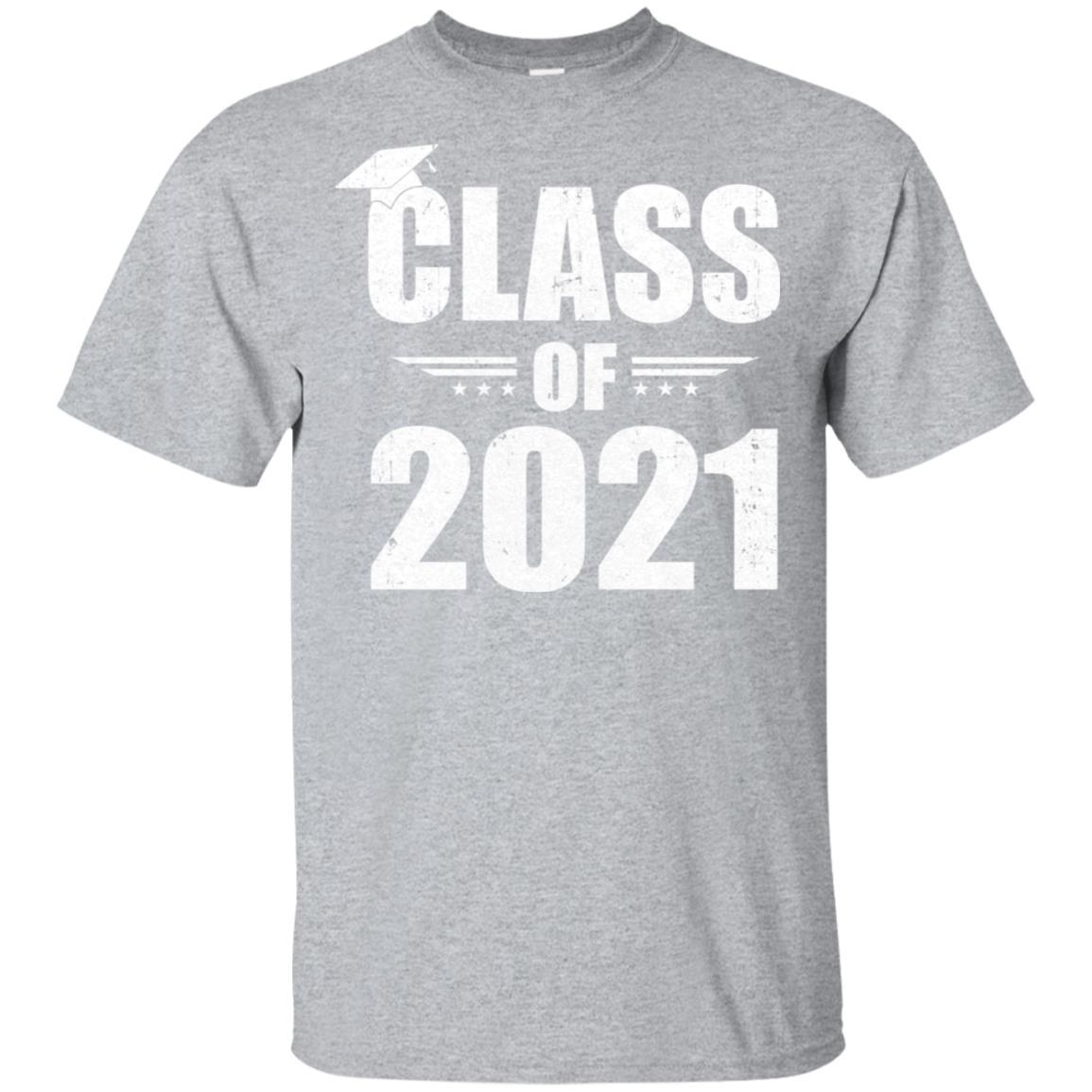 Class Of 2021 Grow With Me Graduation Year-T-Shirt & Hoodie-Classic T-Shirt-Sport Grey
