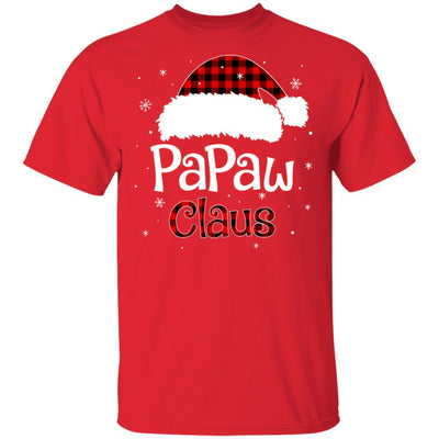 Santa PaPaw Claus Red Plaid Family Pajamas Christmas Gift-T-Shirt & Sweatshirt-Classic T-Shirt-Red
