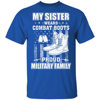 My Sister Wears Combat Boots Proud Military Family-T-Shirt & Hoodie-Classic T-Shirt-Royal