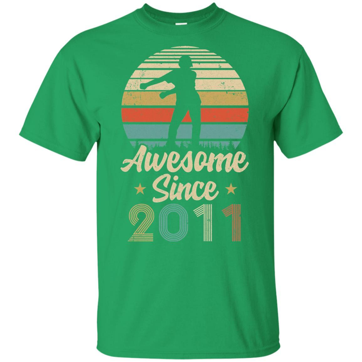 Vintage Flossing Awesome Since 2011 10th Birthday Gift Youth-Youth Shirt-Youth T-Shirt-Irish Green