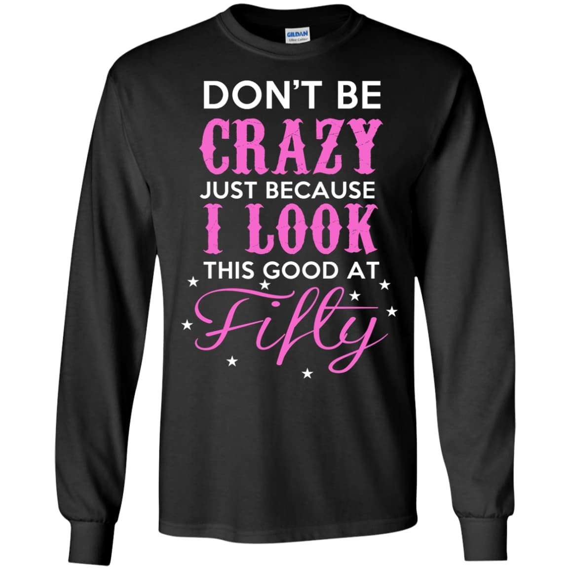 GOOT AT FIFTY-T-Shirt & Hoodie-Long Sleeve T-Shirt-Black