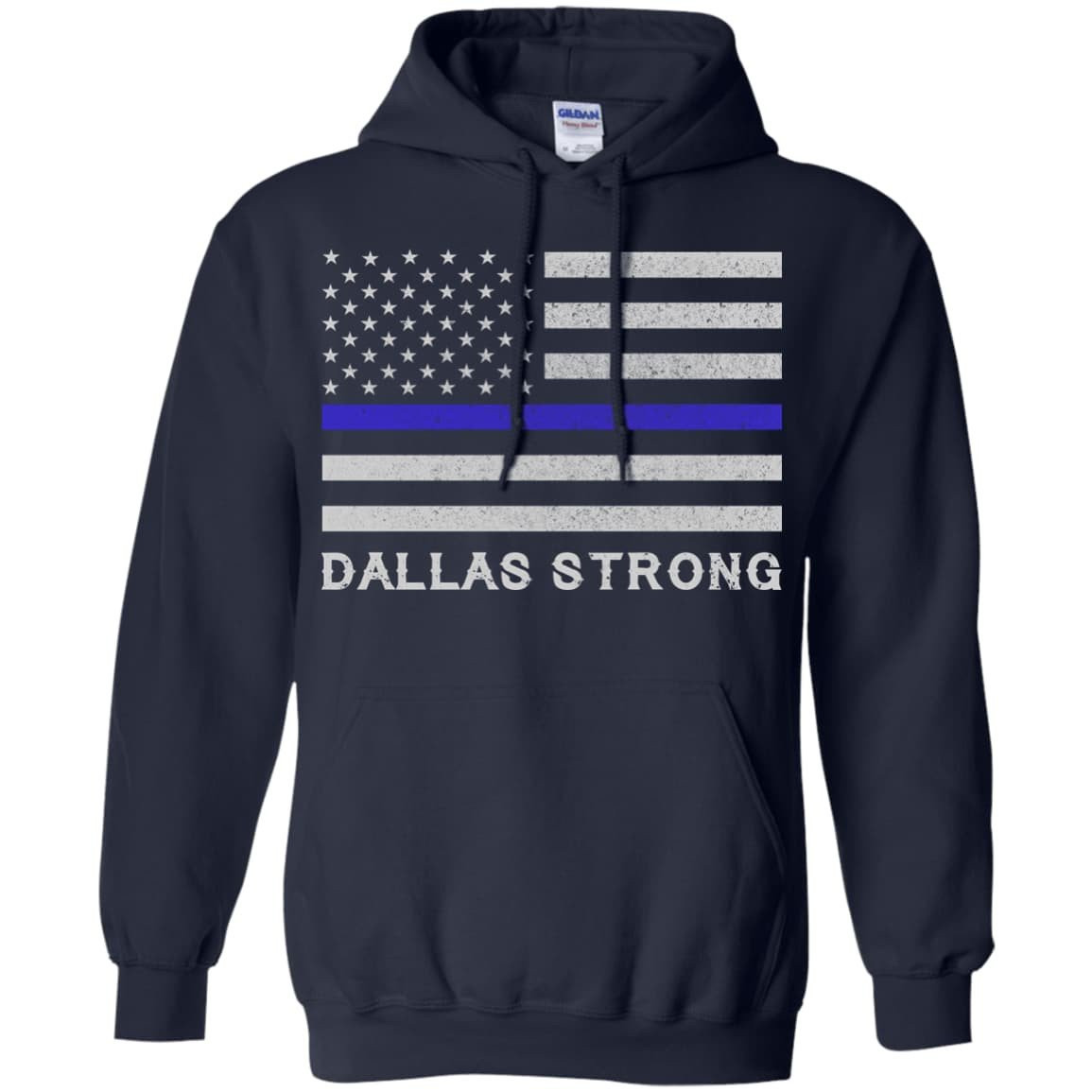 Dallas Strong-T-Shirt & Hoodie-Pullover Hoodie-Navy