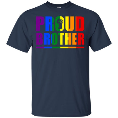 Proud Brother Gay Pride Month LGBT-T-Shirt & Hoodie-Classic T-Shirt-Navy