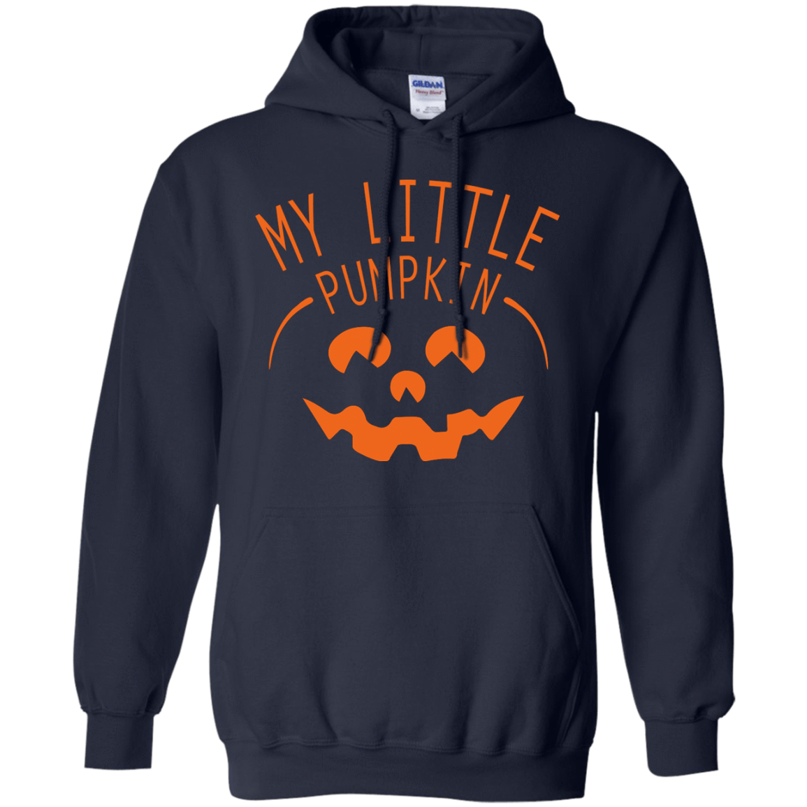 My Little Pumpkin Halloween Maternity T-Shirt-T-Shirt & Hoodie-Pullover Hoodie-Navy