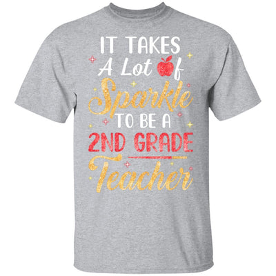 It Takes Lots Of Sparkle To Be A 2nd Grade Teacher-T-Shirt & Hoodie-Classic T-Shirt-Sport Grey