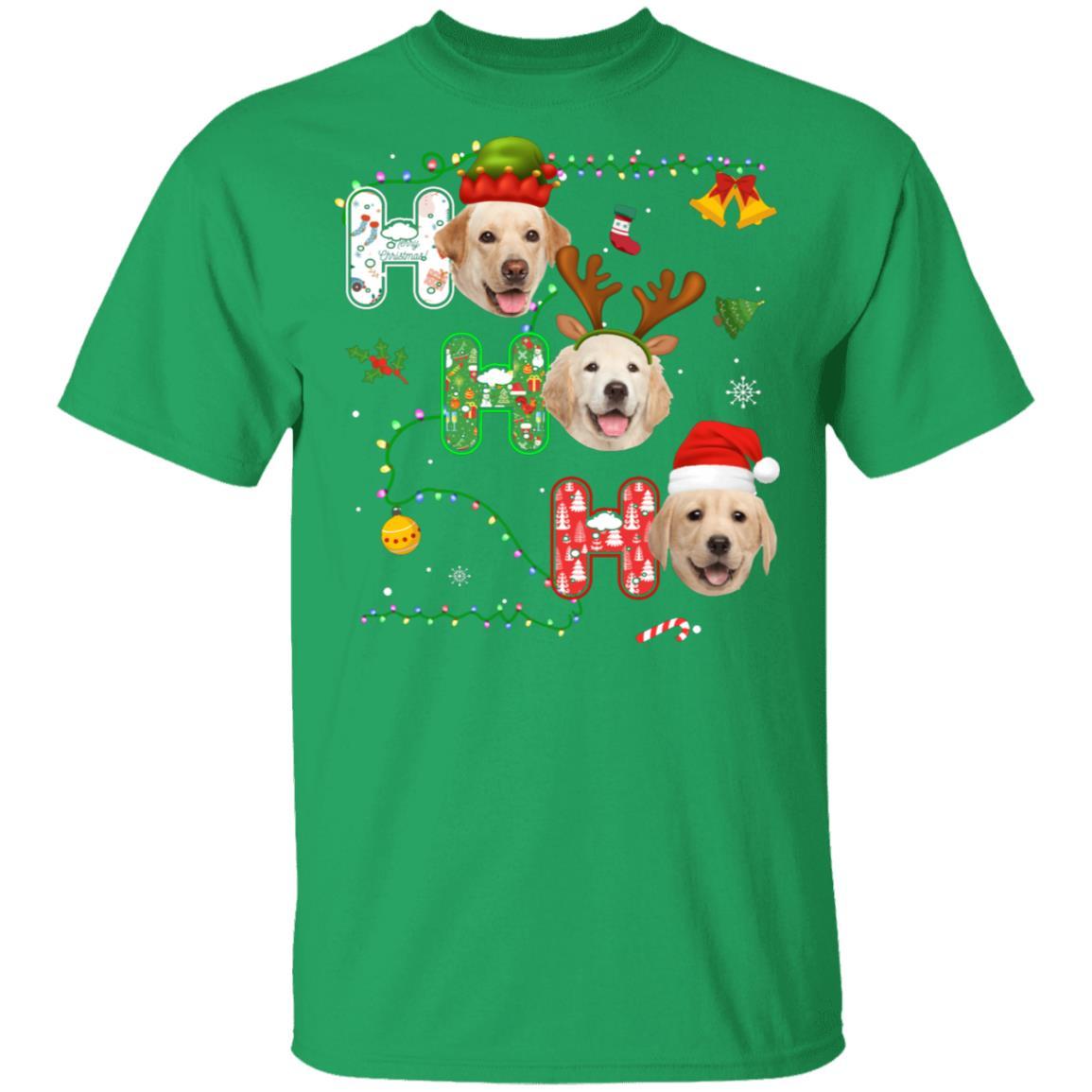 Christmas Ho Ho Ho Labrador Lover Funny Xmas Gift-T-Shirt & Sweatshirt-Classic T-Shirt-Irish Green
