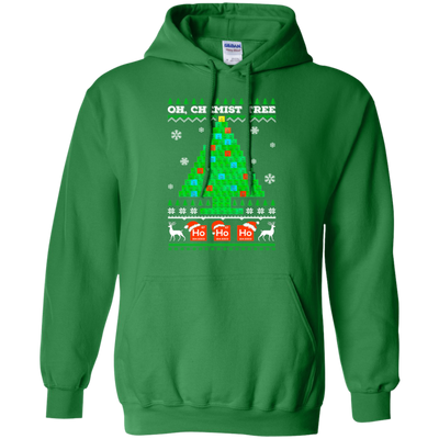 Oh Chemistry Tree Science Christmas Ugly Sweater-T-Shirt & Sweatshirt-Pullover Hoodie-Irish Green