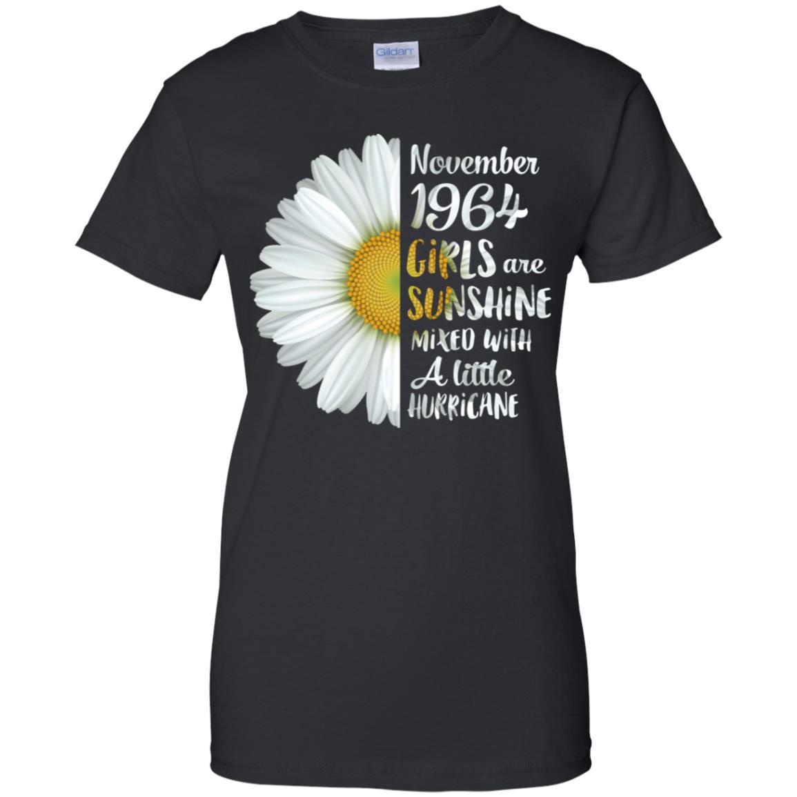 November Girls 1964 57th Birthday Gifts-T-Shirt & Tank Top-Women's T-Shirt-Black