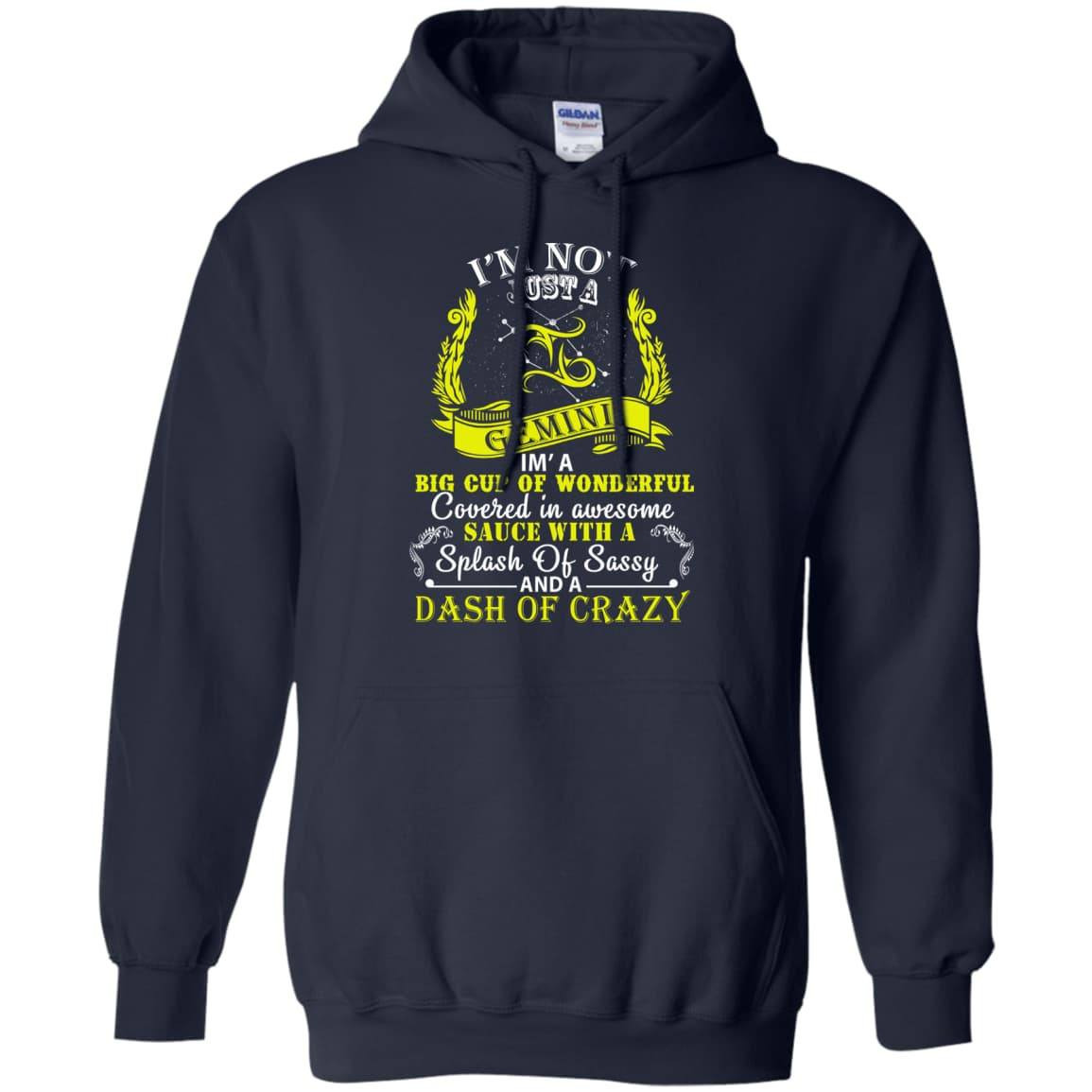 I AM NOT JUST A GEMINI-T-Shirt & Hoodie-Pullover Hoodie-Navy