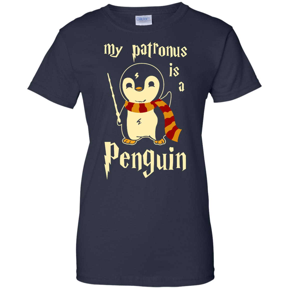 My Patronus Is A Penguin-T-Shirt & Hoodie-Women's T-Shirt-Navy