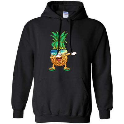 Dabbing Pineapple Sunglasses Aloha Beaches Hawaii-T-Shirt & Tank Top-Pullover Hoodie-Black