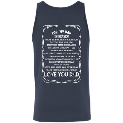 For My Dad In Heaven-T-Shirt & Hoodie-Unisex Tank-Navy