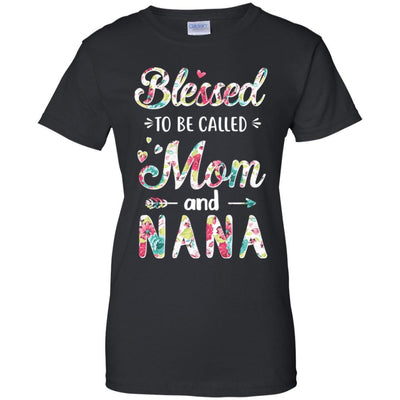 Mothers Day Gifts Blessed To Be Called Mom And Nana-T-Shirt & Hoodie-Women's T-Shirt-Black