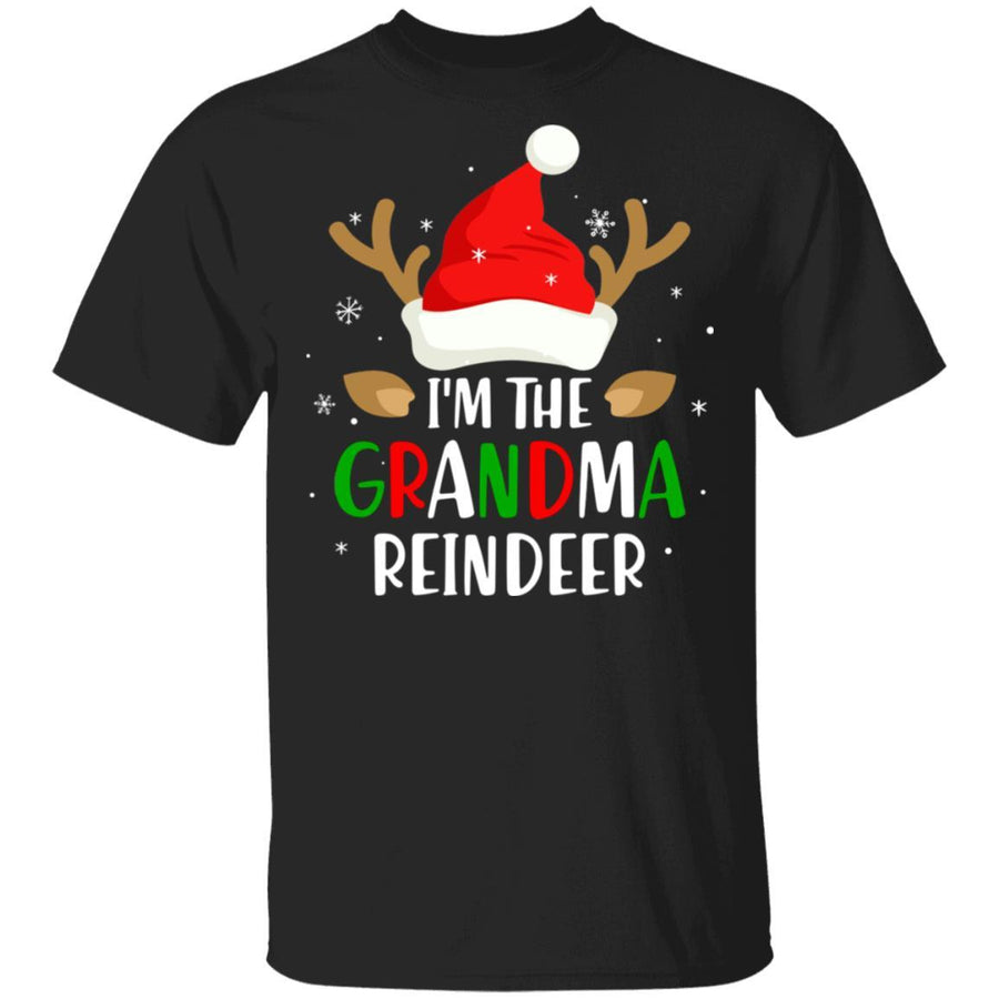 I'm The Grandma Reindeer Matching Family Christmas-T-Shirt & Sweatshirt-Classic T-Shirt-Black