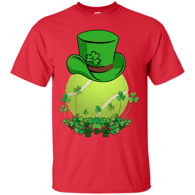 Shamrock Tennis Leprechaun St Patricks Day-T-Shirt & Hoodie-Classic T-Shirt-Red