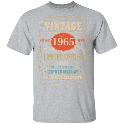 Vintage 1965 56th Birthday All Original Parts Gift-T-Shirt & Hoodie-Classic T-Shirt-Sport Grey