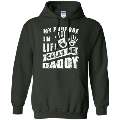 My Purpose In Life Calls Me Dad-T-Shirt & Hoodie-Pullover Hoodie-Forest Green