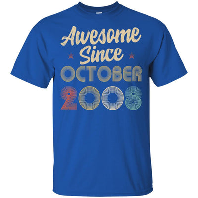 Awesome Since October 2008 Vintage 13th Birthday Gifts-T-Shirt & Hoodie-Classic T-Shirt-Royal