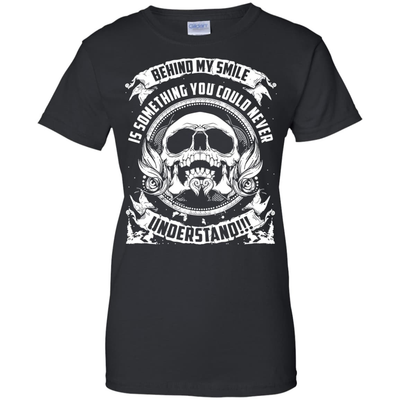 Behind My Smile Is Something You Could Never Understand SHIRT-T-Shirt & Hoodie-Women's T-Shirt-Black