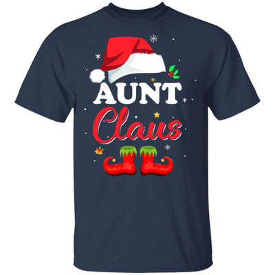 Santa Aunt Claus Matching Family Pajamas Christmas Gifts-T-Shirt & Sweatshirt-Classic T-Shirt-Navy