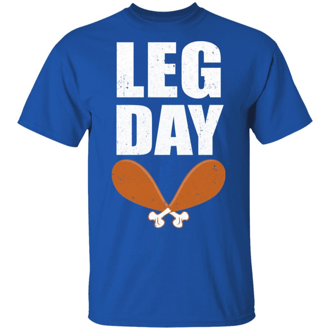 Funny Leg Day Thanksgiving Turkey-T-Shirt & Hoodie-Classic T-Shirt-Royal
