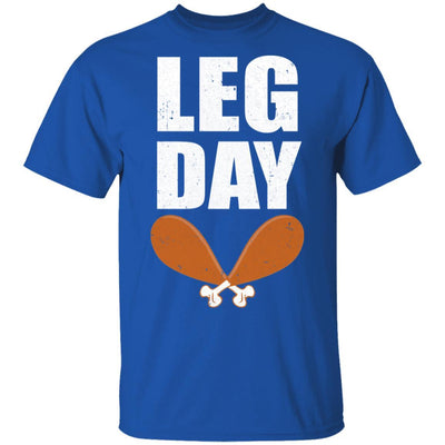 Funny Leg Day Thanksgiving Turkey-T-Shirt & Hoodie-Classic T-Shirt-Royal