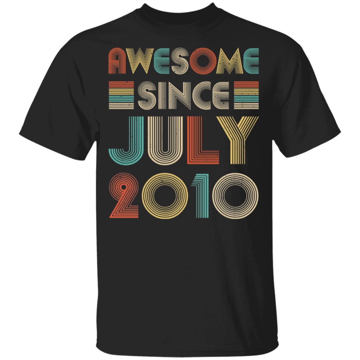 Awesome Since July 2010 Vintage 12th Birthday Gifts Youth