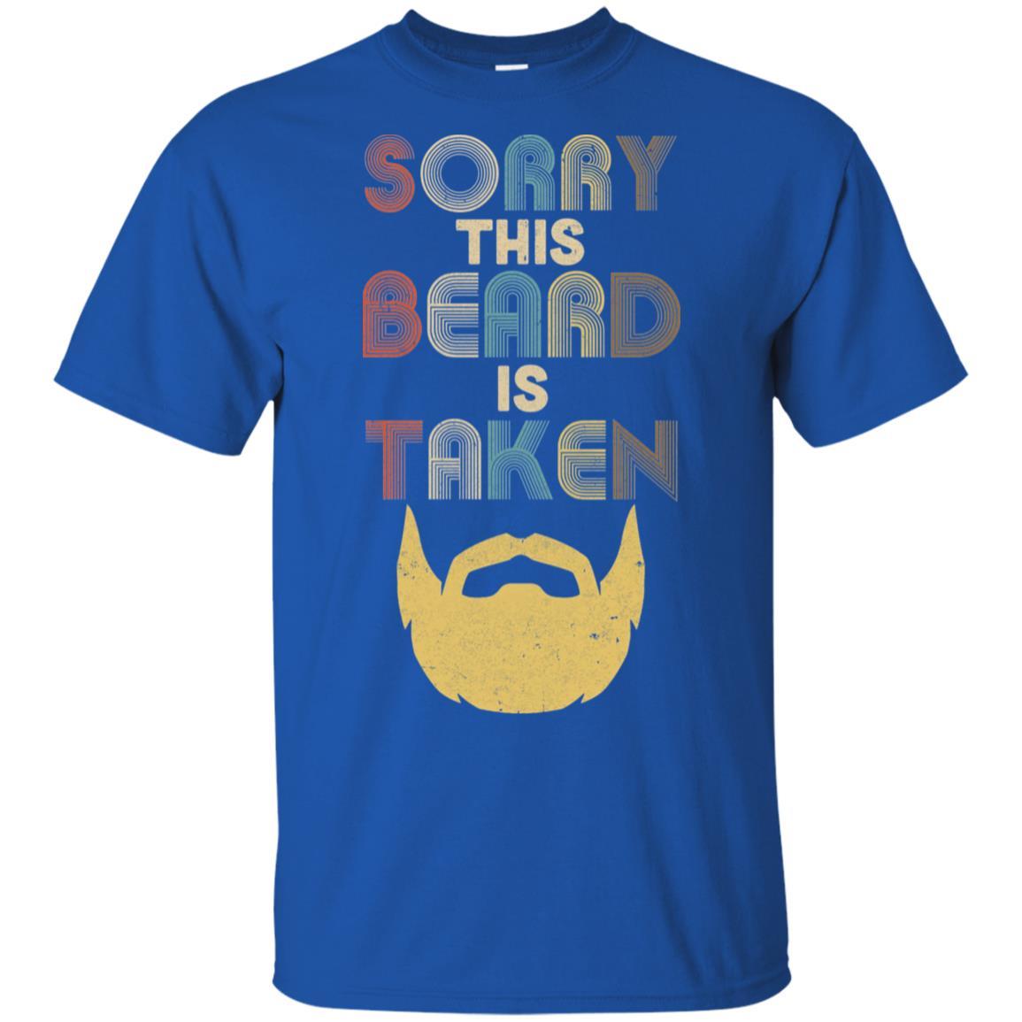 Vintage Sorry This Beard Is Taken Funny Bearded Man-T-Shirt & Hoodie-Classic T-Shirt-Royal
