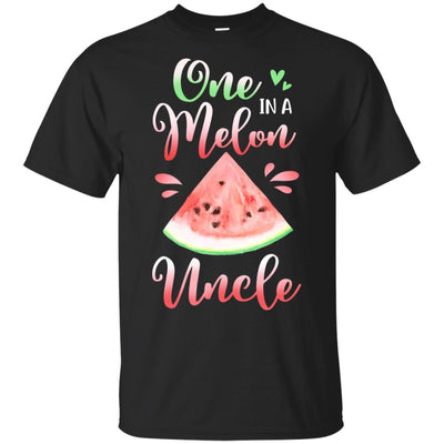 One In A Melon Uncle Watermelon Funny Birthday Gifts-T-Shirt & Hoodie-Classic T-Shirt-Black