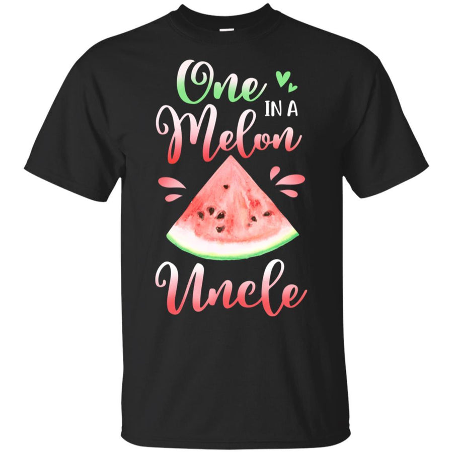 One In A Melon Uncle Watermelon Funny Birthday Gifts-T-Shirt & Hoodie-Classic T-Shirt-Black