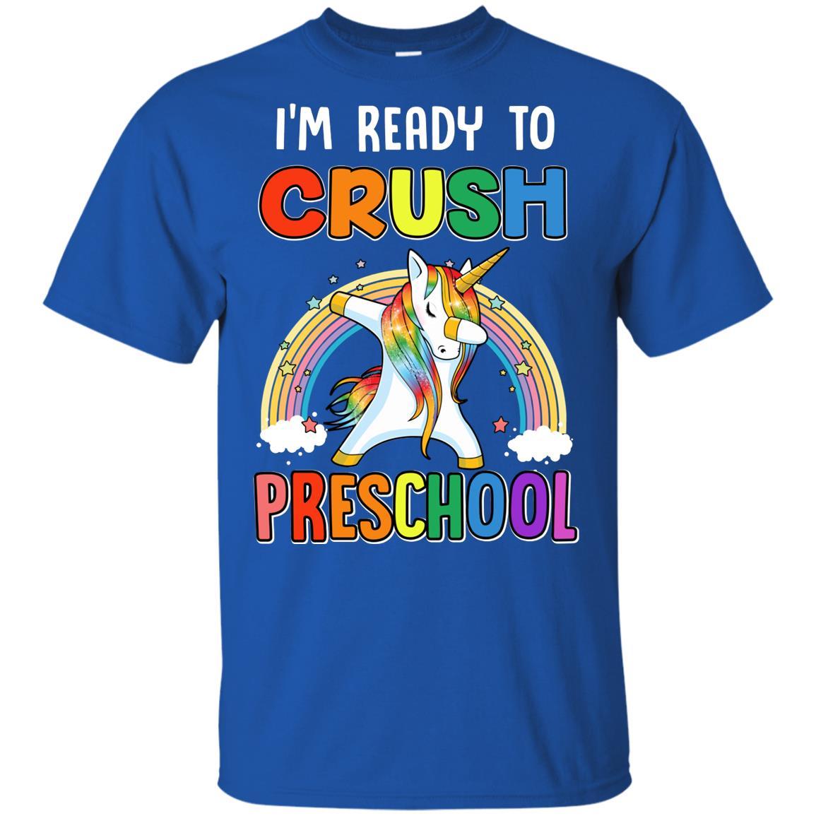 I'm Ready To Crush Preschool Unicorn Back To School Youth-Youth Shirt-Youth T-Shirt-Royal