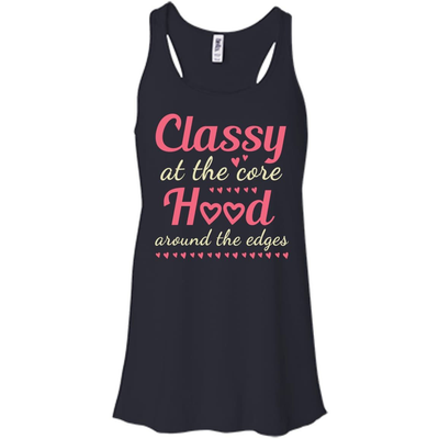 Classy At The Hood-T-Shirt & Hoodie-Women's Flowy Racerback Tank-Midnight