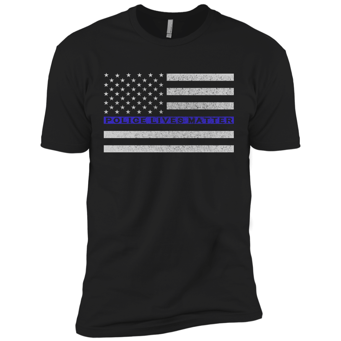 Police Lives Matter Support-T-Shirt & Hoodie-Premium T-Shirt-Black