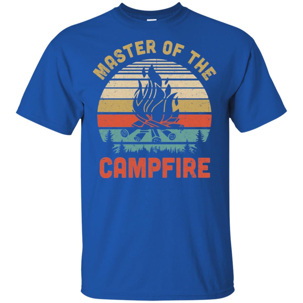 Camping Master Of The Campfire Vintage Camper-T-Shirt & Hoodie-Classic T-Shirt-Royal
