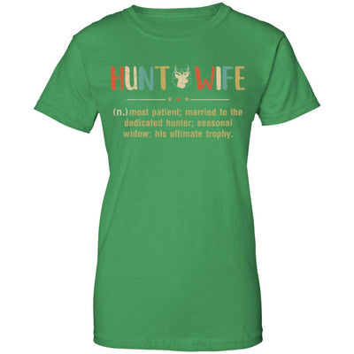 Vintage Funny Hunting Husband Hunt Wife Most Patient Married-T-Shirt & Hoodie-Women's T-Shirt-Irish Green