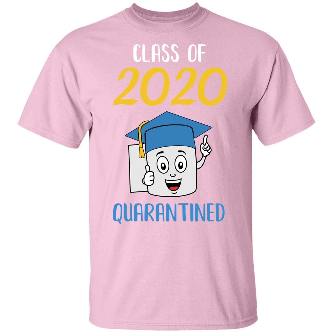 Class Of 2020 Graduating Class In Quarantine School Youth-Youth Shirt-Youth T-Shirt-Light Pink