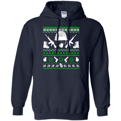 Soldier Christmas Sweater-T-Shirt & Hoodie-Pullover Hoodie-Navy