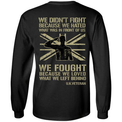 UK Veteran Affairs-T-Shirt & Hoodie-Long Sleeve T-Shirt-Black