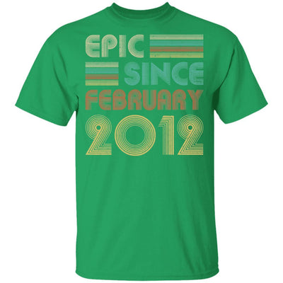 Epic Since February 2012 Vintage 9th Birthday Gifts Youth-Youth Shirt-Youth T-Shirt-Irish Green