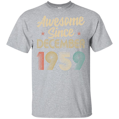 Awesome Since December 1959 Vintage 62th Birthday Gifts-T-Shirt & Hoodie-Classic T-Shirt-Sport Grey