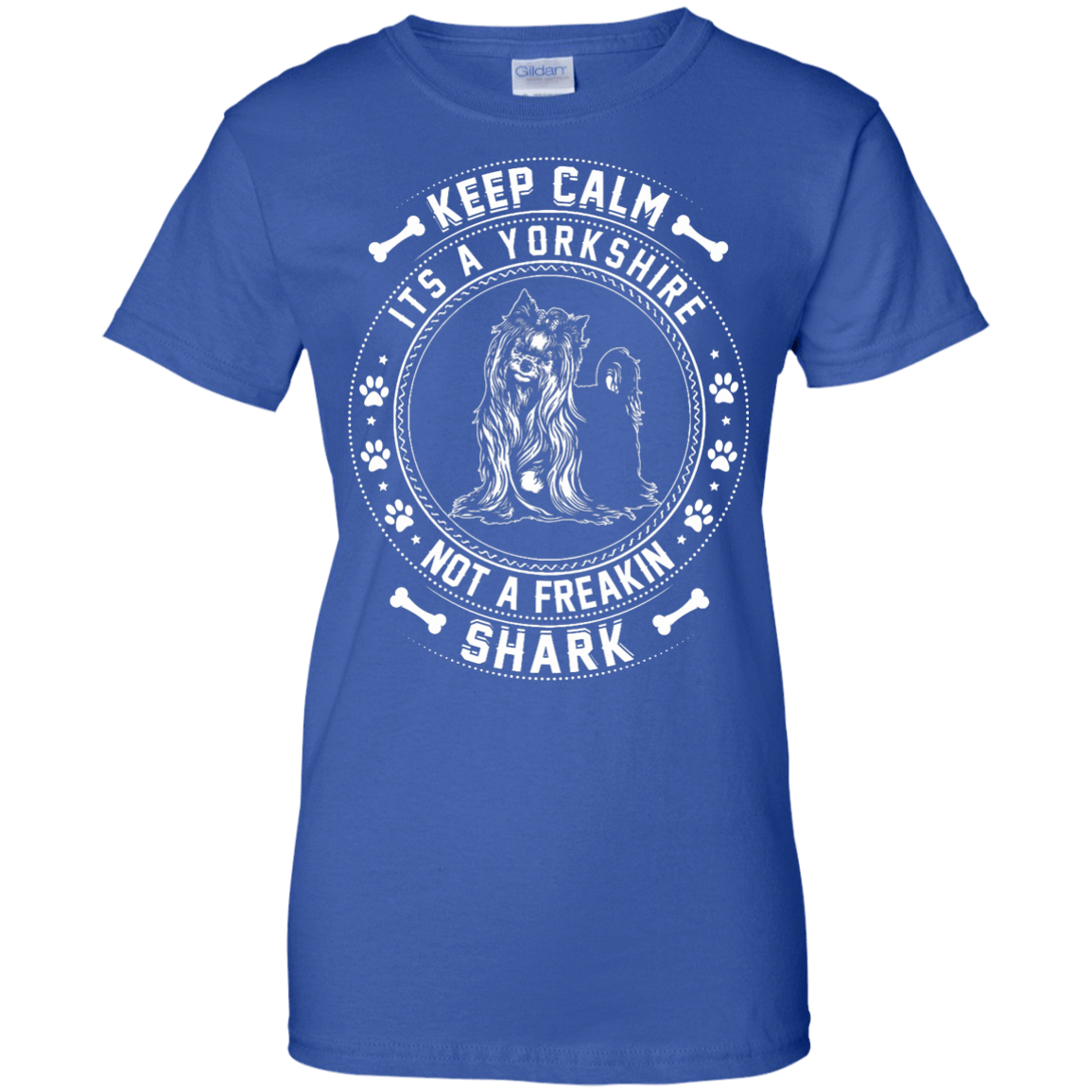 Keep Calm It's A Yorkshire Terrier Not A Freaking Shark-T-Shirt & Hoodie-Women's T-Shirt-Royal