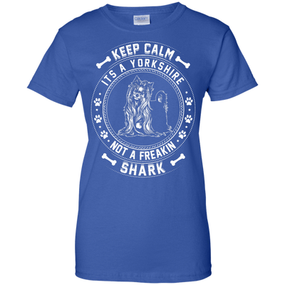 Keep Calm It's A Yorkshire Terrier Not A Freaking Shark-T-Shirt & Hoodie-Women's T-Shirt-Royal