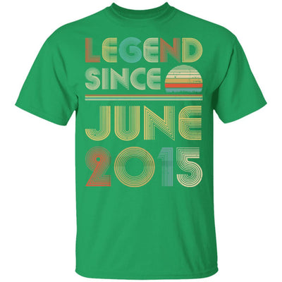 Legend Since June 2015 Vintage 6th Birthday Gifts Youth-Youth Shirt-Youth T-Shirt-Irish Green