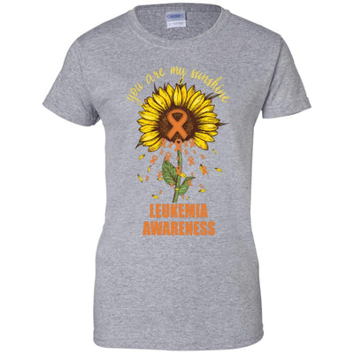You Are My Sunshine Leukemia Awareness-T-Shirt & Hoodie-Women's T-Shirt-Sport Grey