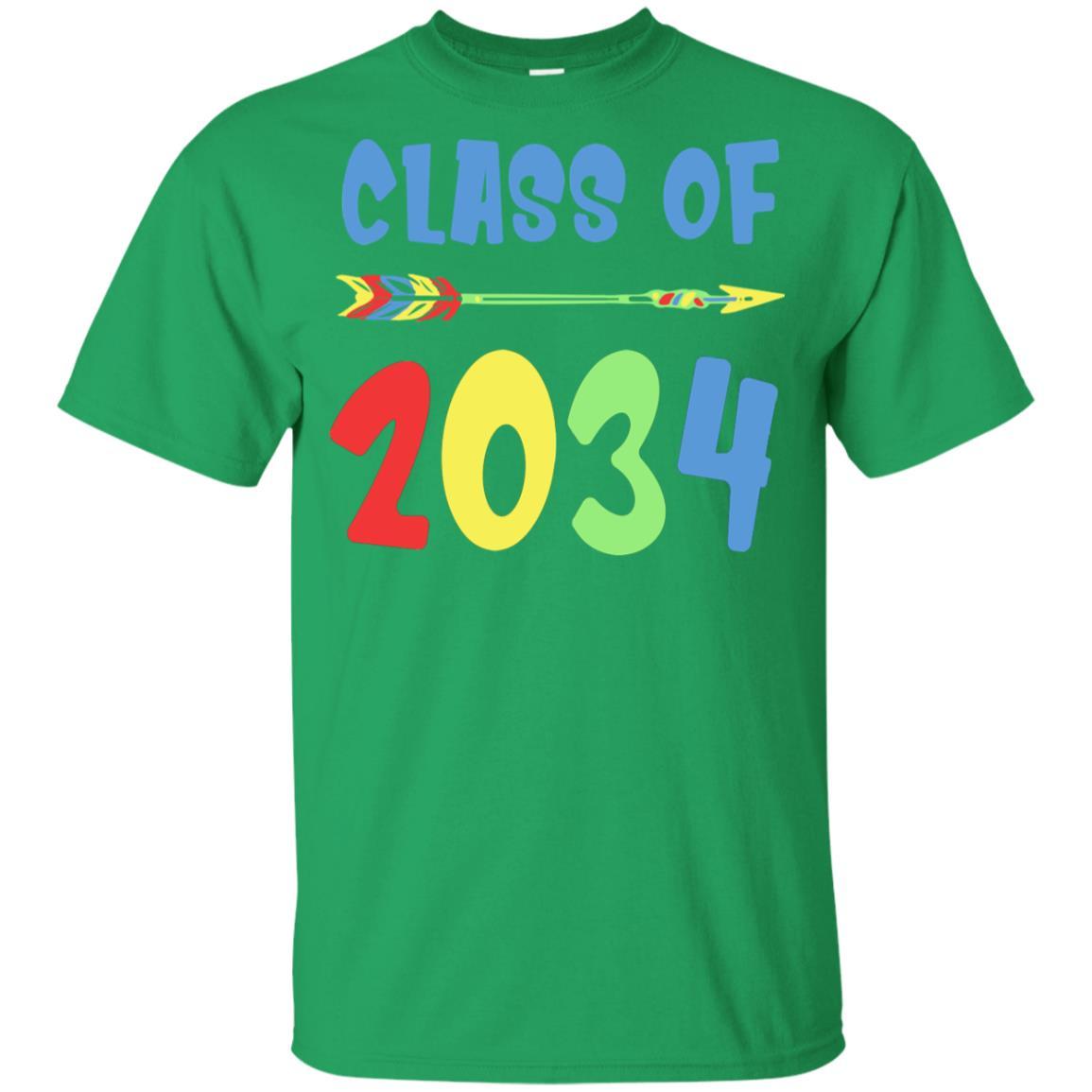 Class Of 2034 Grow With Me Pre-K First Day Of School Youth-Youth Shirt-Youth T-Shirt-Irish Green