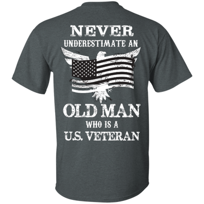 Never Undetimate US veteran-T-Shirt & Hoodie-Classic T-Shirt-Dark Heather
