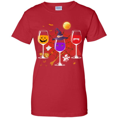 Wine Glass Of Witchcraft Funny Halloween-T-Shirt & Tank Top-Women's T-Shirt-Red