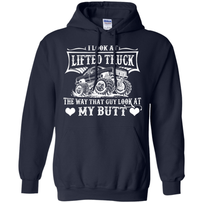 I Look At Lifted Truck-T-Shirt & Hoodie-Pullover Hoodie-Navy
