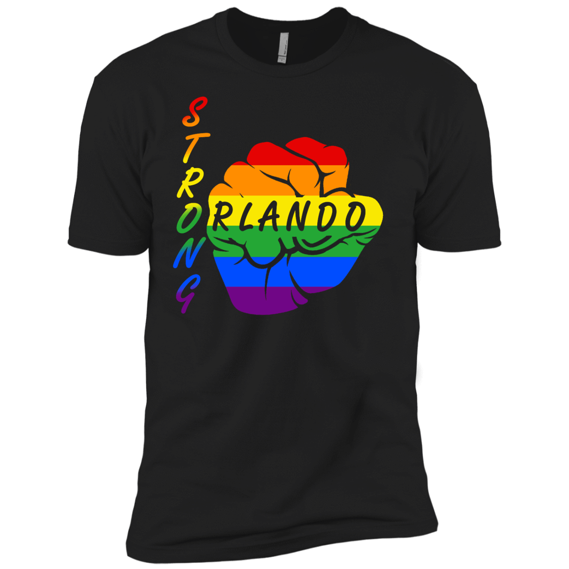 Strong Orlando LGBT-T-Shirt & Hoodie-Premium T-Shirt-Black