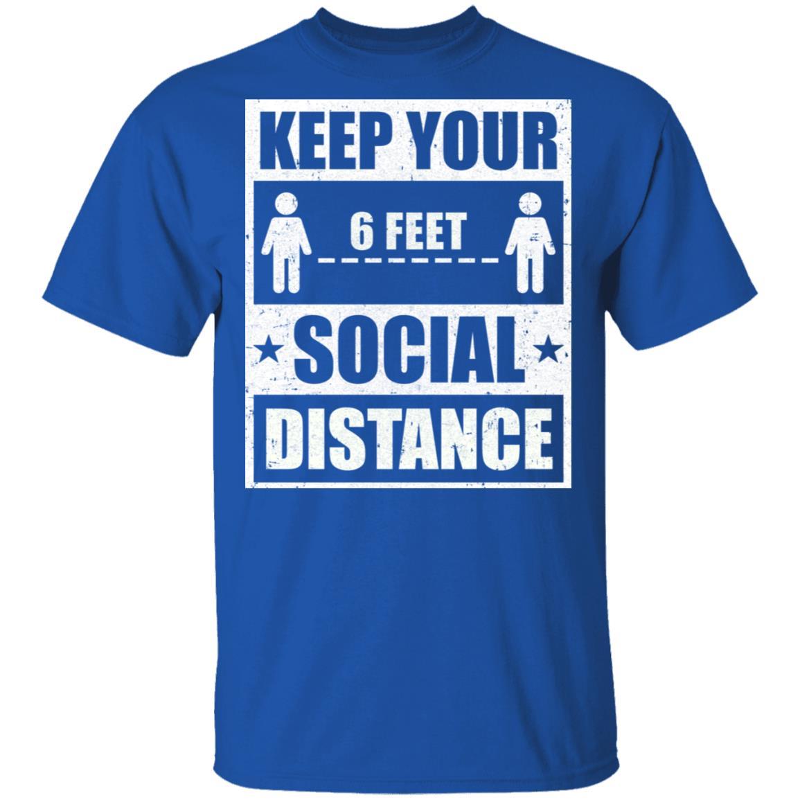 Social Distancing Keep Your Social Distance Cute-T-Shirt & Hoodie-Classic T-Shirt-Royal